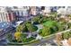 Aerial view of park and surrounding buildings at 100 Park W Ave # 608, Denver, CO 80205
