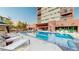 Refreshing outdoor pool with plenty of lounge chairs at 100 Park W Ave # 608, Denver, CO 80205