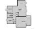 Basement floor plan with recreation room and bedroom at 694 Penn Rd, Elizabeth, CO 80107