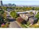 Aerial view showcasing the property's location and surrounding neighborhood at 2725 California St, Denver, CO 80205