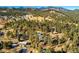 Wide aerial view of property and surrounding area at 29116 Pine Rd, Evergreen, CO 80439