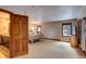 Main bedroom with ensuite bathroom access and carpet flooring at 537 Moonstone Rd, Breckenridge, CO 80424