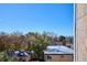 Residential neighborhood with tree-lined streets and snow-covered rooftops at 799 Dahlia St # 501, Denver, CO 80220
