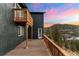 Spacious deck with mountain views and sunset at 11725 Tomahawk Trl, Conifer, CO 80433