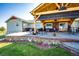 Multi-level patio with seating and room for grilling at 6751 S County Road 129, Bennett, CO 80102
