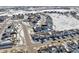 Aerial view of neighborhood with snow at 17428 Hop Clover Ave, Parker, CO 80134