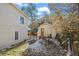 Small backyard with shed and snow on the ground at 3644 Fourmile Canyon Dr, Boulder, CO 80302