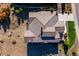 Top-down view of a home's roof and landscaping at 7912 Galileo Way, Littleton, CO 80125