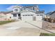 Two-story house with gray siding, three-car garage, and landscaped yard at 3812 N Elk St, Aurora, CO 80019