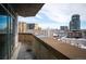 Urban balcony with panoramic city views at 2001 Lincoln St # 722, Denver, CO 80202