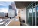 Spacious balcony overlooking city skyline at 2001 Lincoln St # 722, Denver, CO 80202