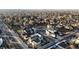 Aerial view of new construction homes in a residential neighborhood at 8210 W Tennessee Ct, Lakewood, CO 80226