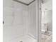 Basement bathroom with a shower, toilet and vanity at 11615 Masonville Dr, Parker, CO 80134
