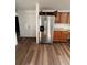 Kitchen area with stainless steel refrigerator at 2125 S Telluride Ct, Aurora, CO 80013