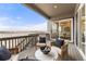 Spacious deck with seating area and stunning views of the neighborhood at 16975 Black Rose Cir, Parker, CO 80134