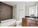 Clean bathroom with modern tile and vanity at 891 14Th St # 3108, Denver, CO 80202