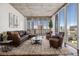 Spacious living room with floor to ceiling windows and city views at 891 14Th St # 3108, Denver, CO 80202