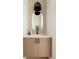 Modern powder room with floating vanity and sleek fixtures at 16113 W 14Th Ave, Golden, CO 80401