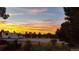 Peaceful sunset view from the property with RV parking area at 6803 S Liverpool St, Centennial, CO 80016