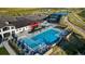 Aerial view of community pool and surrounding amenities at 5128 N Quemoy St, Aurora, CO 80019