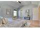Serene main bedroom with light and airy feel, and plenty of closet space at 8016 E Fairmount Dr, Denver, CO 80230