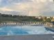 Community pool with plenty of lounge chairs at 7447 Soapstone Way, Castle Rock, CO 80108