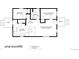 One-story floor plan featuring 2 bedrooms, 1 bath, kitchen, living and dining area, deck and porch at 3040 W 66Th Ave, Denver, CO 80221