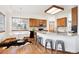 Eat-in kitchen with breakfast nook and hardwood floors at 11144 Navajo St, Northglenn, CO 80234