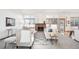 Comfortable living room with a fireplace and large windows at 11144 Navajo St, Northglenn, CO 80234