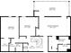Upper floor plan, featuring primary bedroom and additional bedrooms at 3131 E Alameda Ave # 1107, Denver, CO 80209