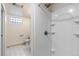 Simple bathroom with a shower and toilet at 54686 E Bobcat Ln, Strasburg, CO 80136