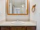 Bathroom vanity with sink and mirror at 2715 W 86Th Ave # 21, Westminster, CO 80031