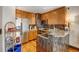Modern kitchen with stainless steel appliances and granite countertops at 925 N Lincoln St # 14C, Denver, CO 80203