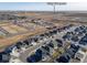 Aerial view of neighborhood showing home's location and nearby amenities at 109 Racer St, Bennett, CO 80102