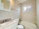 Clean bathroom with tile surround, bathtub, and granite vanity at 7695 Kearney Dr, Commerce City, CO 80022