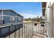 Balcony view overlooking the community parking lot and surrounding area at 1223 S Wheeling Way, Aurora, CO 80012