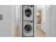 Stackable washer and dryer in the laundry room at 5765 W Atlantic Pl # 104, Lakewood, CO 80227