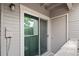 Sliding glass door leading to a private patio at 5765 W Atlantic Pl # 104, Lakewood, CO 80227