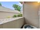 Private patio with views of the surrounding area at 5765 W Atlantic Pl # 104, Lakewood, CO 80227