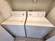 Clean laundry room with washer and dryer included at 3747 Windriver Trl, Castle Rock, CO 80109