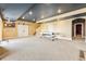 Spacious basement game room with a pool table and dartboard at 8551 Orchard Way, Arvada, CO 80007
