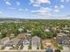 Aerial view of new construction homes in a residential neighborhood at 779 Kohlor Dr, Lafayette, CO 80026