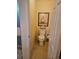 Small half bathroom with toilet and decorative artwork at 20175 Edinborough Pl, Parker, CO 80138