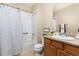 Clean bathroom with tub and shower at 19696 E Atlantic Dr # C, Aurora, CO 80013