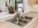 Modern double sink with a brushed nickel faucet at 4009 Wonderland Hill Ave, Boulder, CO 80304