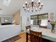 A charming dining area with a view of the front entry and living room at 4009 Wonderland Hill Ave, Boulder, CO 80304