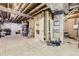 Unfinished basement with potential for expansion and storage at 6655 S Shawnee St, Aurora, CO 80016