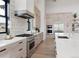 Modern kitchen with stainless steel appliances and white quartz countertops at 5300 Soledad Cir, Parker, CO 80134