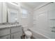 Bathroom with granite countertop and bathtub at 13448 E 103Rd Pl, Commerce City, CO 80022