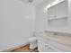 Clean and updated bathroom with white vanity and neutral flooring at 9947 Croke Dr, Denver, CO 80260